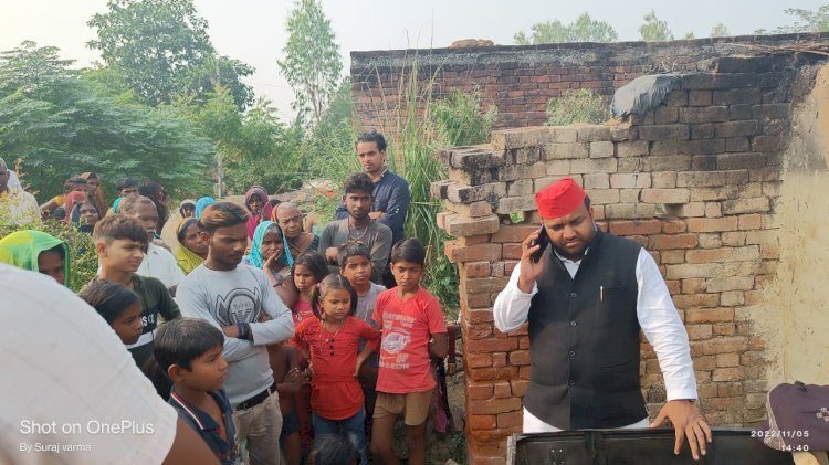 Raibareli-आग लगने से गृहस्थी जलकर हुई राख