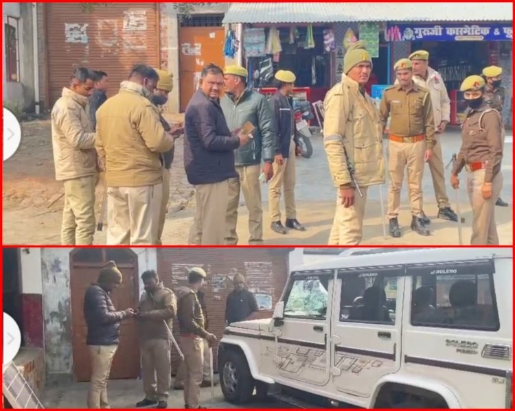 Raibareli-शटर का ताला तोड़कर पूर्व प्रधान की बोलेरो क्षतिग्रस्त