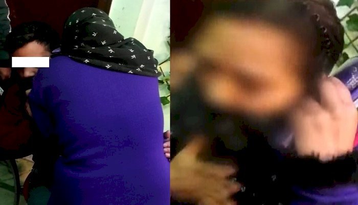 रंगरेलियां मानते युवक और विवाहित युवती को स्थानीय लोगों ने पकड़ा, प्रेमी की जमकर की धुनाई, वीडियो वायरल…