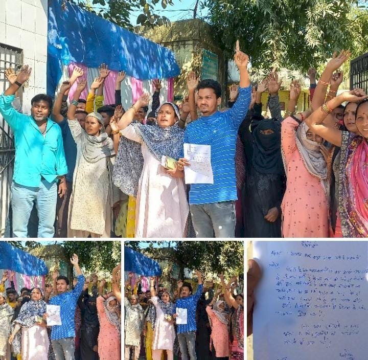रायबरेली- निवर्तमान अध्यक्ष की अगुवाई में सैकड़ों लोगों ने नगर पंचायत कार्यालय का किया घेराव,,,