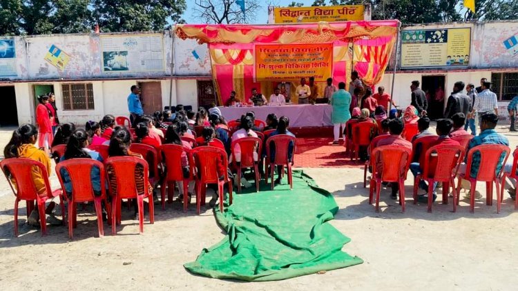 Raibareli-सिद्धांत विद्यापीठ विद्यालय में निशुल्क चिकित्सा शिविर का किया गया आयोजन