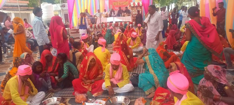 रायबरेली-मुख्यमंत्री विवाह योजना के अंतर्गत एक मुस्लिम जोड़े समेत 16 जोड़ो का हुआ विवाह,,,