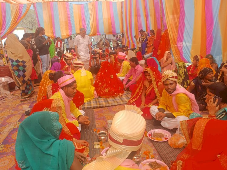 Raibareli-मुख्यमंत्री सामूहिक विवाह योजना में 43 जोड़ों की शादी कराई गई