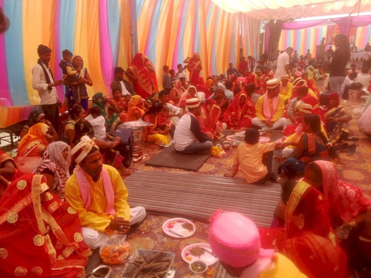 Raibareli-मुख्यमंत्री सामूहिक विवाह में 131 जोड़ो का विवाह सम्पन्न