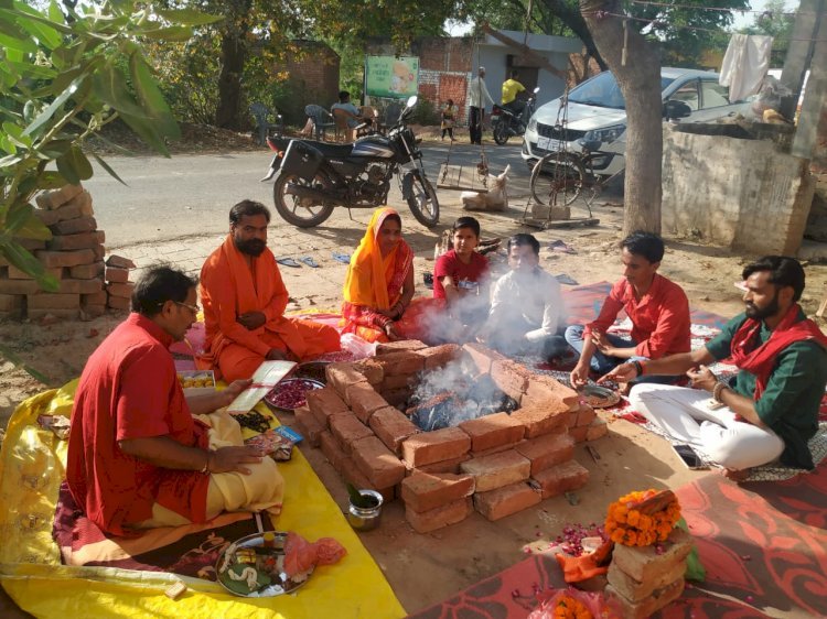 Raibareli-सनातन धर्मी हिंदू क्रांति दल द्वारा सामूहिक हनुमान चालीसा,बजरंग बाण का पाठ व हवन कर मनाया गया हनुमान जन्मोत्सव*