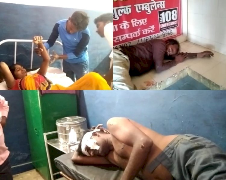 Raibareli-दो मोटरसाइकिल की भिड़ंत में महिला समेत चार घायल