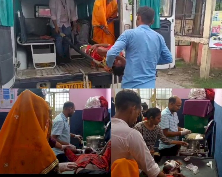 Raibareli-बछरावां ओवर ब्रिज के ऊपर अनियंत्रित बाइक सवार डिवाइडर से टकराकर गंभीर घायल जिला अस्पताल रेफर