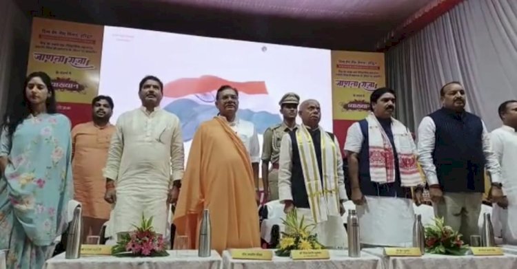 Raebareli:"जाणता राजा"कार्यक्रम में शिरकत करने पहुंचे हिमाचल प्रदेश के राज्यपाल शिव प्रताप शुक्ला।