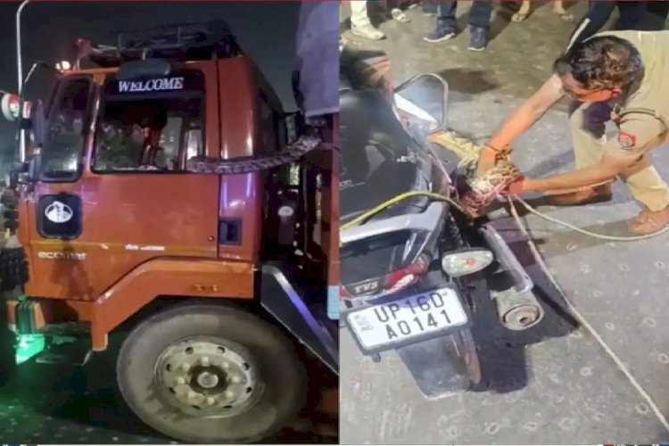 जान बचाकर भागो, भागो... ये कहकर भागने लगे ट्रक ड्राइवर और कंडक्‍टर, पुलिस ने भी खड़े कर द‍िए हाथ