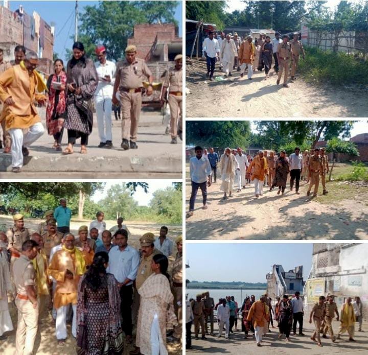 रायबरेली-नवरात्रि स्नान वा मूर्ति विसर्जन की व्यवस्था को लेकर निरीक्षण करने पहुची जिलाधिकारी हर्षिता माथुर गोकना घाट,,,,