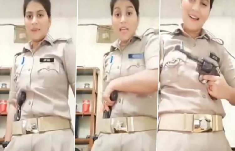 यूपी पुलिस की रिवाल्वर रानी फिर सुर्खियों में, 48 घंटे में चली गई नौकरी, रील वायरल के बाद दिया था इस्तीफा