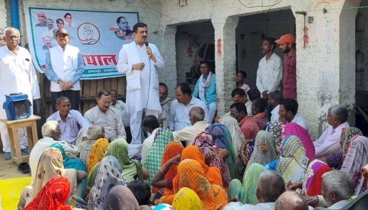 पूर्व कांग्रेस प्रत्याशी अतुल सिंह ने कांग्रेस सरकार में हुए कार्यो की गिनाई उपलब्धियां