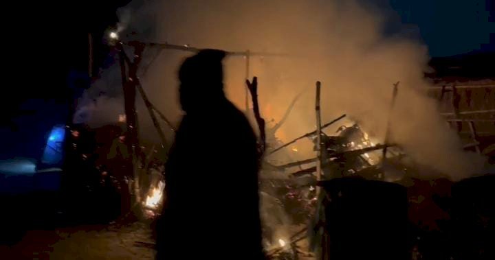 रायबरेली-संदिग्ध परिस्थितियों में छप्पर में आग.....