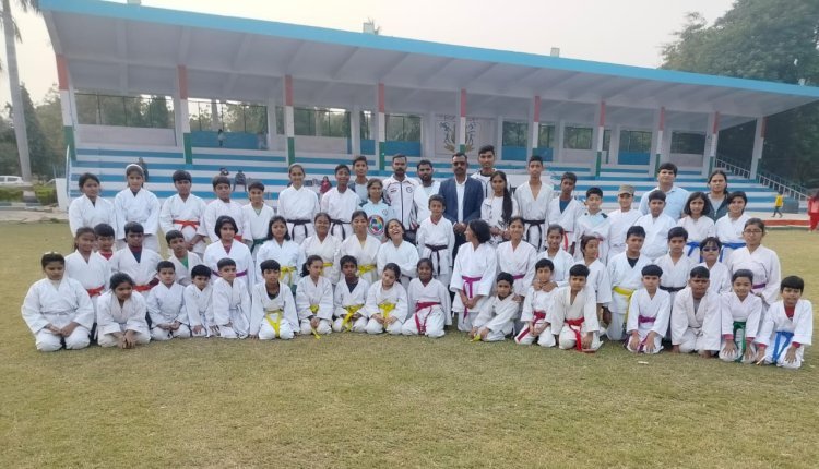 Raibareli-एनटीपीसी ऊंचाहार में कराटे कलर बेल्ट टेस्ट प्रतियोगिता संपन्न।