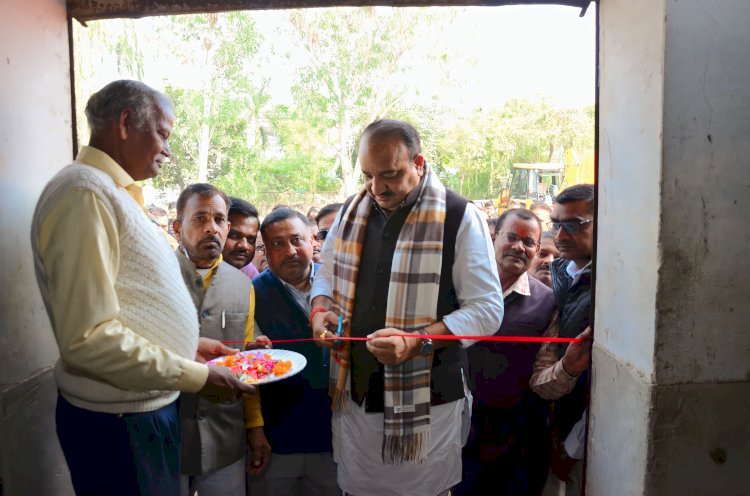 उद्यान मंत्री ने किया सहकारी समिति धान क्रय केंद्र का उद्घाटन*