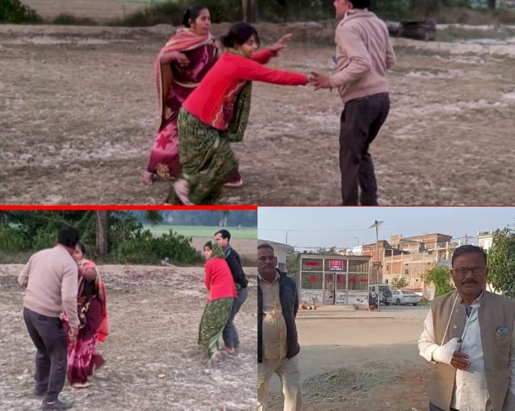 Raibareli-खेत मालिक को बटाई वालों ने पीटा 