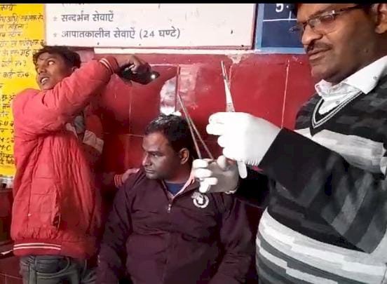 रायबरेली-खरौली गाँव के पास कार की टक्कर बाइक सवार पिता पुत्र घायल,,,,