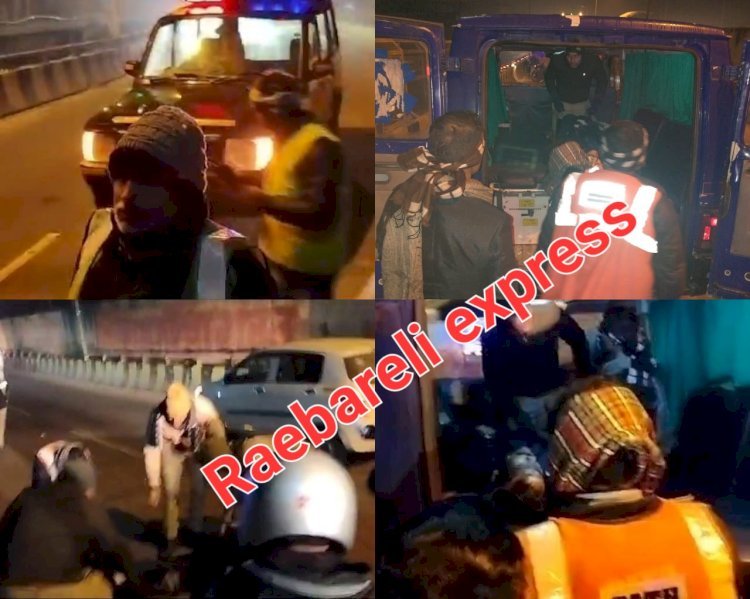 Raibareli-अज्ञात वाहन की टक्कर से बाइक सवार एक की दर्दनाक मौत एक घायल