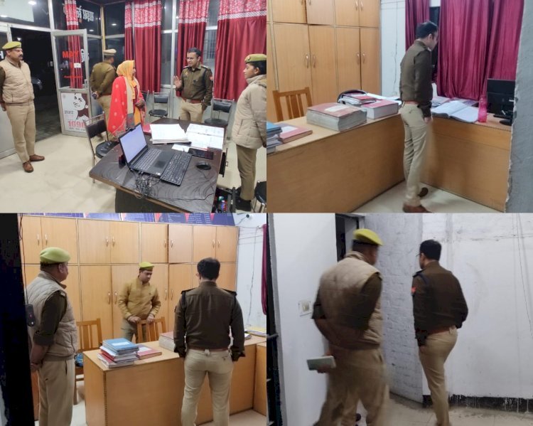रायबरेली-पुलिस अधीक्षक ने किया थाने का औचक निरीक्षण 