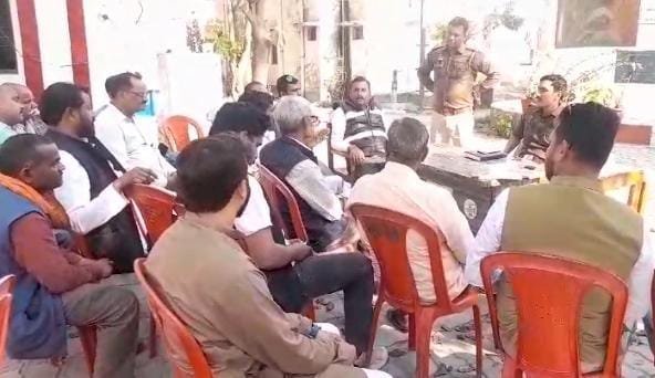 रायबरेली-चौकी इंचार्ज की अध्यक्षता मे नागरिकता संशोधन अधिनियम के सम्बंध में आयोजित पीस कमेटी की बैठक सम्पन्न