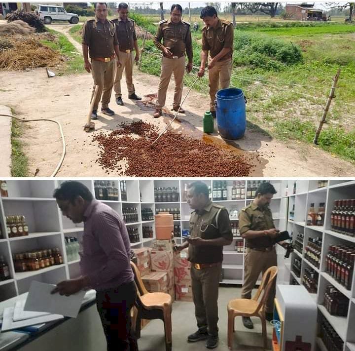रायबरेली-आबकारी टीम की ताबड़तोड़ छापामारी , शराब की दुकानों पर जांची गुणवत्ता 