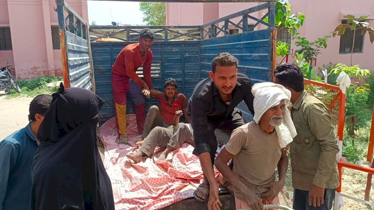 Raibareli-नल की बोरिंग करते समय बिजली की करंट से चार मजदूर झुलसे।