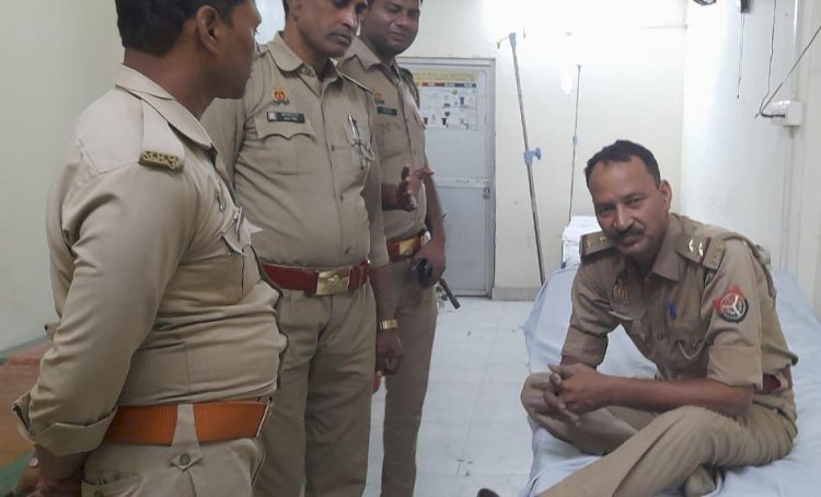 रायबरेली-बाइक से फिसलकर घायल हुए दरोगा