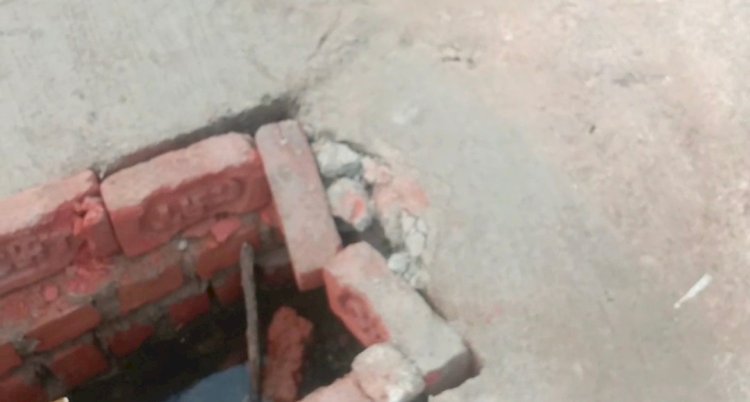 रायबरेली-नगर पंचायत के नए ठेकेदारो ने निर्माण कार्य में जमकर घटिया सामग्री का किया उपयोग।।