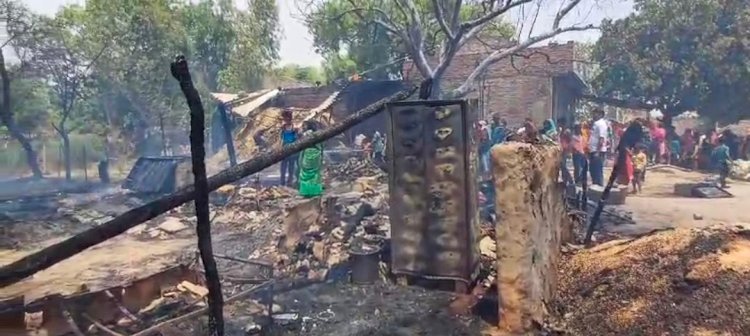 रायबरेली में आग ने मचाया तांडव