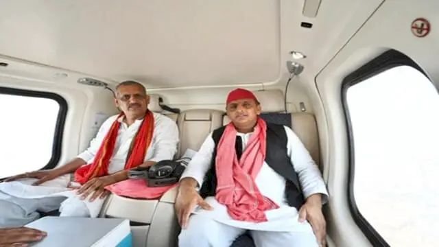 विधायक में कुर्सी छोड़ी तो हेलीकॉप्टर से ले गए अखिलेश