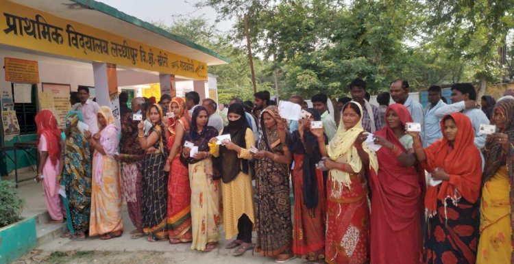 रायबरेली-मौसम की तपिश पर ठहरा मतदान , धीरे धीरे बढ़ता रहा प्रतिशत 