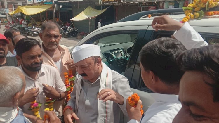 Raibareli-अमेठी के सांसद के एल शर्मा का कांग्रेसियों ने किया जोरदार स्वागत