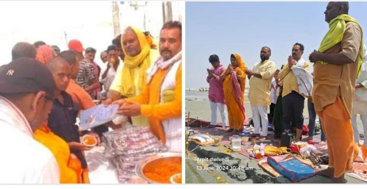 रायबरेली-गंगा तट पर चला स्वच्छता अभियान ,आयोजित किया गया भंडारा,,, 