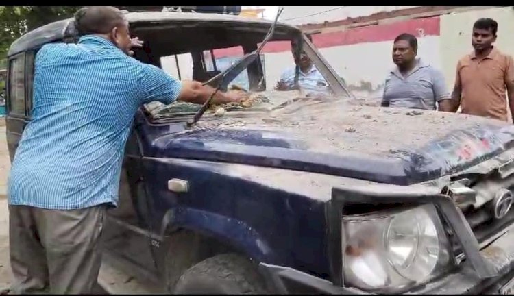 रायबरेली- जब कोतवाली के रसोई घर को तोड़ते हुए अंदर घुस गई पुलिस जीप,,,,, 