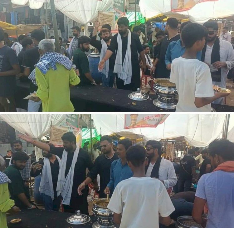रायबरेली-मुहर्रम के जुलूस में किया गया लंगर का आयोजन,,, 