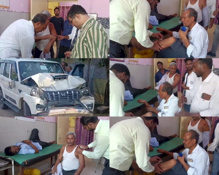 Raibareli-तेज रफ्तार स्कॉर्पियो अनियंत्रित होकर ट्राला से टकराई, चार घायल
