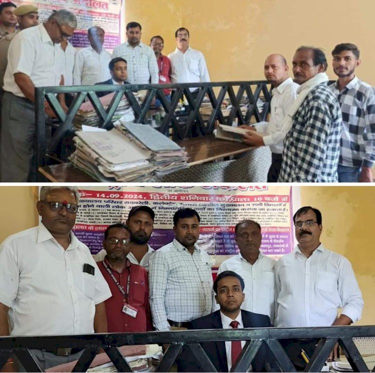 रायबरेली-लोक अदालत में सौ वादों का किया गया निस्तारण,,