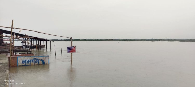 Raibareli-लगातार बढ़ रहा है गंगा का जलस्तर
