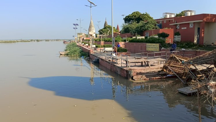 Raibareli-गंगा का जलस्तर घटने से ग्रामीणों ने की राहत की सांस