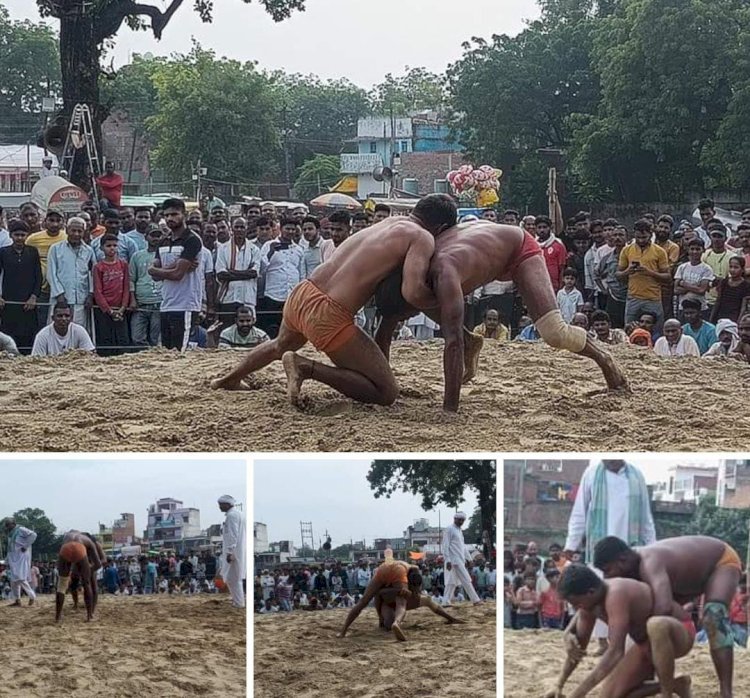 रायबरेली-28 पहलवानों के मुकाबले में गब्बर सिंह बने दंगल केशरी,,,,,