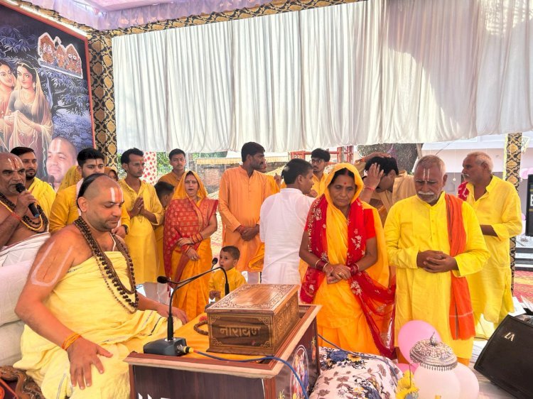 रायबरेली-भागवत कथा में जन्मे कन्हैया , जीवंत झाकियों ने मोहा मन