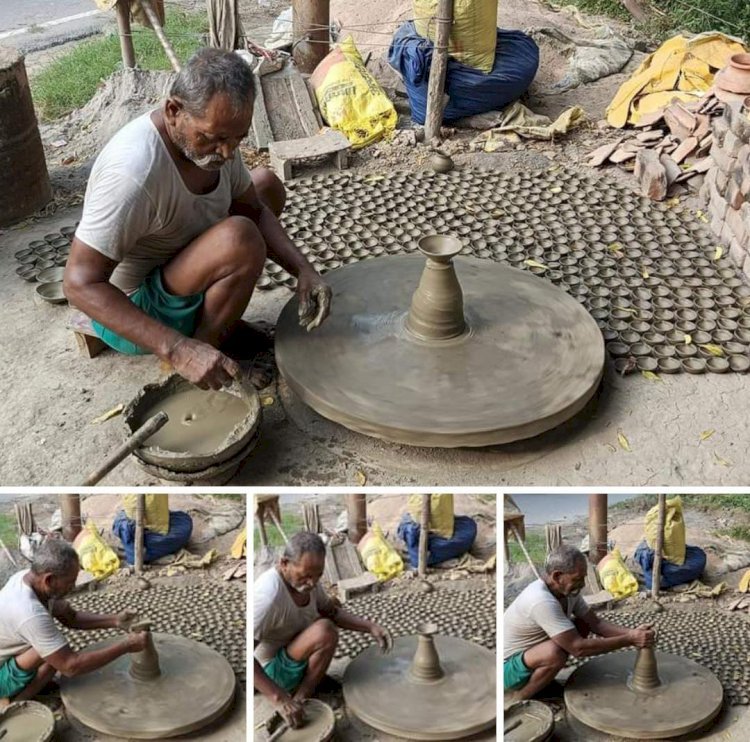 रायबरेली-पीएम मोदी की पहल भी कुम्हारों के चाक को नहीं दे पा रही गति,,