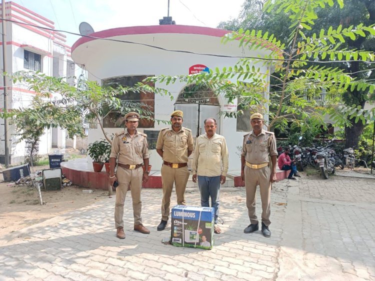 रायबरेली-इलेक्ट्रिक गोदाम से बैटरी चोरी करने वाला गिरफ्तार