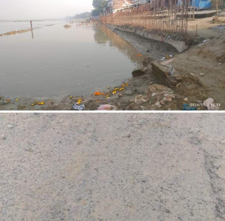 रायबरेली-कार्तिक पूर्णिमा स्नान में हैं बड़े रोड़े, गड्ढों में सड़क और तट पर लगी सरिया के कारण बड़ी दुश्वारियां