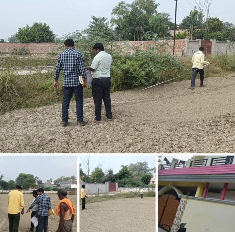 रायबरेली-सीएचसी के पास के भूमि की पुनः हुई पैमाईश , साढ़े तीन बीघा जमीन पर अवैध कब्जा पाया गया