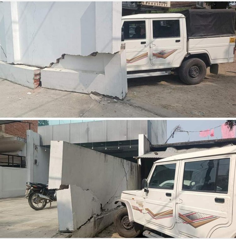 रायबरेली-नशे में धुत NTPC, ICH बोलेरो चालक ने दूसरे वाहन को टक्कर मारकर तोड़ी बाउंड्री