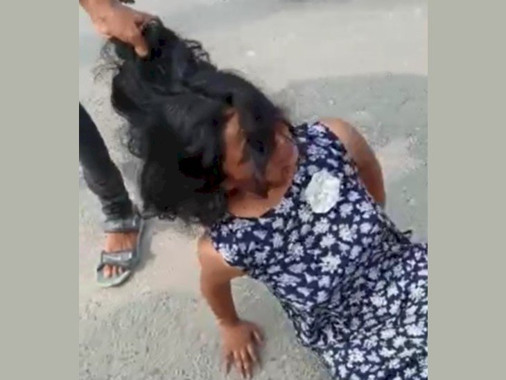 रायबरेली-पेड़ काटने का विरोध करने पर महिला को बाल पकड़कर घसीटा,,,,