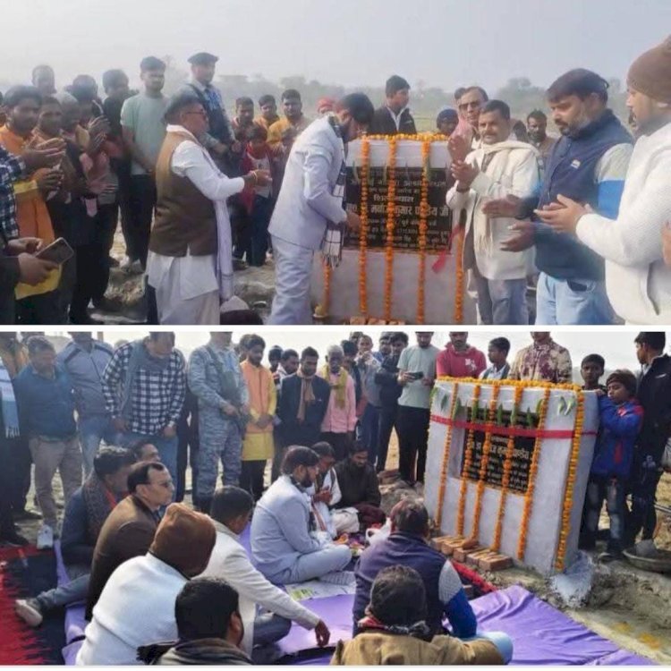 रायबरेली-किसानों की समस्या को देखते हुए विधायक नें रोहनिया ब्लॉक में तीन अस्थाई गौशाला का किया शिलान्यास