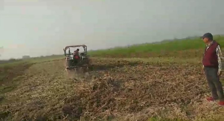 रायबरेली-राजस्व टीम ने सुरक्षित जमीन को कराया कब्जा मुक्त