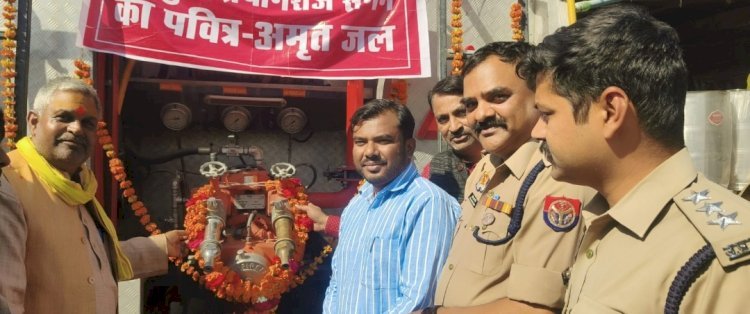 रायबरेली-ऊंचाहार पहुंचा संगम का गंगा जल